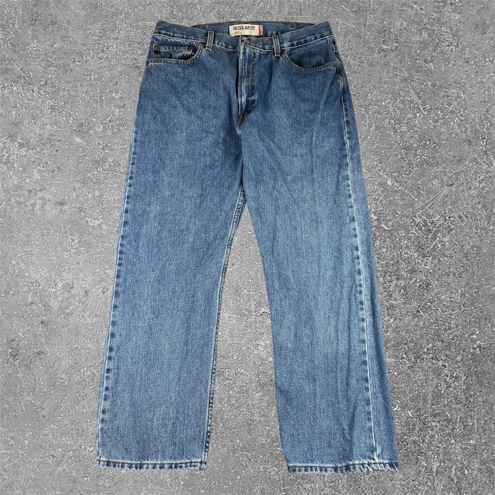 Levi's 505 Regular Fit Jeans Mens‎ 36x30 Blue Straight Leg Denim Casual
